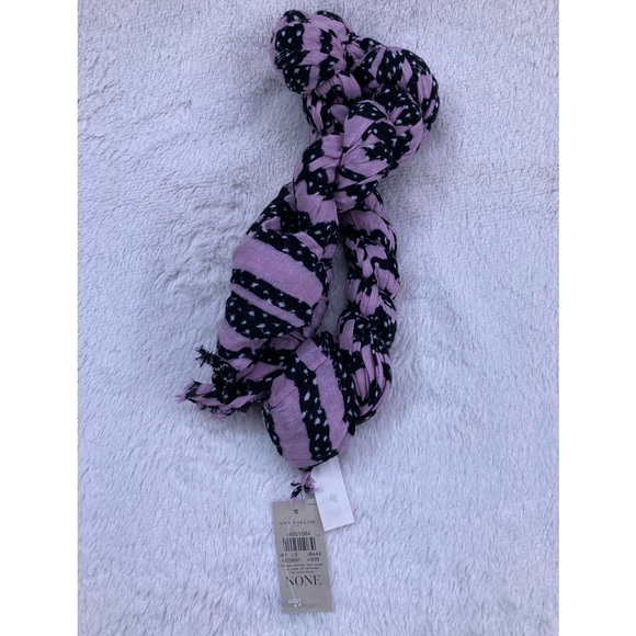 Ann Taylor Stripe and Polka Dot Scarf - Picture 3 of 5
